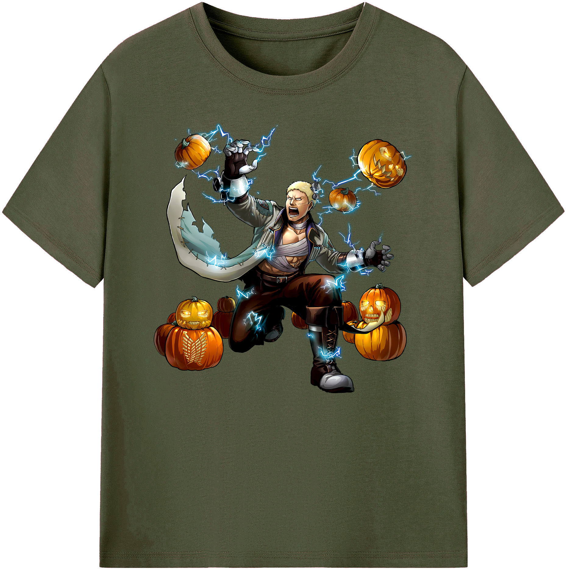 （画像用） 進撃の巨人 ライナー・ブラウン Attack on Titan Reiner Braun 綿100％ メンズ半袖Tシャツ｜肌触りやわらか＆通気性